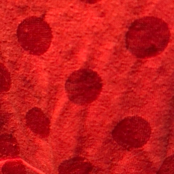 Fit and Flare top with sheer polka dots - Picture 4 of 4